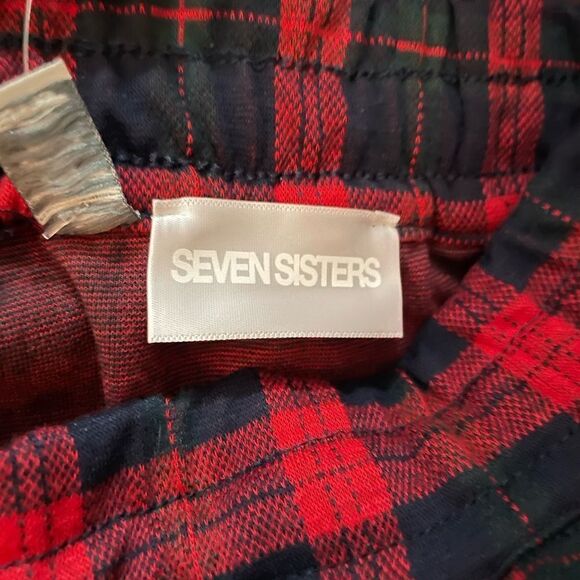 đ
ş*nwt*âseven sistersââ˘âredâdrawstringâplaidâpants - Picture 9 of 9